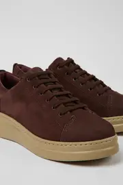 Runner Up Brown nubuck sneakers for women