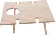 HYTROVE Wooden Foldable Wine Table Portable Outdoor Picnic Desk for Wine Festivals Camping and Backyard Gatherings Present for Lovers Spacious Storage