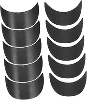 [NIYANGLE] 10Pcs Durable Hat Brims for Peaked Cap Inserts Sturdy Visor Shields for Sun Protection Replacement for Worn Out Hats Black