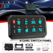 RGB 8 GANG LED SWITCH PANEL KIT AUTOMATIC DIMMABLE OFF ROAD LIGHT CONTROLLER (for: Suzuki)