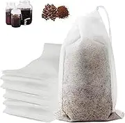 No Mess Cold Brew Bags, 120PCS Cold Brew Coffee Filters 4”x 6” Disposable French Press Filter Bags Fine Mesh Brewing Bags with Drawstring for Iced Coffee Maker Hot Tea in Mason Jar or Pitcher