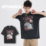 [HORMES] 5053 水洗短TEE 搖滾 說唱歌手 洗舊 寬鬆 OVERSIZE