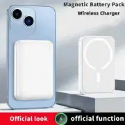 Portable Spare External Magnetic Battery Pack Wireless Charger For Iphone