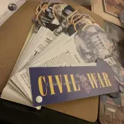 Civil War Knowledge 50 die cut cards -by Fandex Family Field Guides -