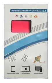 NEW Portable External Hard Drive Case (M.2) 2 TB - H2 RED