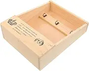 DOITOOL Rustic Key Cabinet Wall Mounted Storage Box Decorative Wooden Key Holder for Entryway Accessories Easy Installation for Home Use