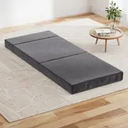 Single Size | Portable Folding Foam Mattress (Grey)