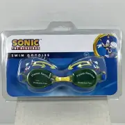 Sonic The Hedgehog Swim Goggles Kids 3+ Anti-Fog Adjustable Strap