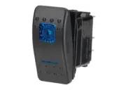Narva Switch Momentary Rocker Illuminated 12V 20A Blue 63127BL