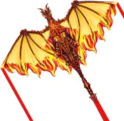 Dragon Kite for Kids & Adults, Easy to Fly Kite for Beginners,Large Single Line