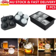 Ice Cube Tray Ball Maker Large Big Silicone Mold Sphere Whiskey Round Mould DIY