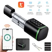 60-110mm Tuya Smart Electronic Door Locking Cylinder Password Lock card APP key