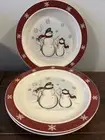 Royal Seasons Snowman Christmas Dinner Plates, Snowmen 10” Set of 3 NICE