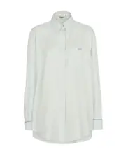 Fendi Long Sleeved Drop Shoulder Shirt IT38 Blue
