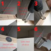 Secret Diversion Door Safe Hidden Stash safe Home Office Security Secret Stash