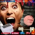 Retractable Halloween Vampire Teeth Cosplay Makeup Zombie Teeth Horrific Fangs+