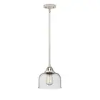 Innovations Bell 1 Light 8" Mini Pendant, LED, PN/Seeded - 288-1S-PN-G74-LED