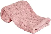 Yurhap Fleece Baby Blanket Heart Checkered Blanket, Ultra Soft Cozy Baby Blankets for Girls Boys, Fluffy Infant Toddler Newborn Receiving Blankets for Crib Stroller 30”×40” (Dark Pink)
