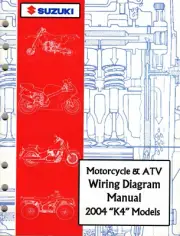 Genuine Suzuki Wiring Diagram & Electrical Troubleshooting Manual 2004 Models