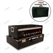 Portable 3.5 Octave 9 Stopper Laying Style Harmonium Coupler Baja With Bag