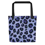 Blue Leopard Tote Bag