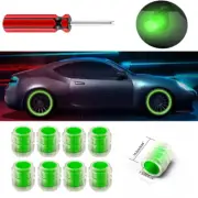 8x Auto Car Wheel Tire Tyre Air Valve Stem LED Light Caps Cover Accessories
