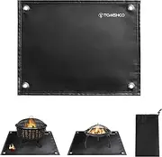 Under Grill Mat Fire Pit Deck Patio Ember Mat Fireproof Mat Grill Pad for Fire Pit for Outdoor Camping Gas Stove Outdoor Wood Burning Stove BBQ Grills