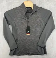 Antigua Select Long Sleeve 1/4 Zip Pullover Gray Women's M NWT