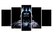 Vader Posters 5 Piece Star Fans Wars Canvas Wall Art Paintings Ready To Hang