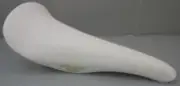 BRAND NEW Kashimax AERO BMX Seat WHITE SMOOTH LEATHER Old School BMX AX4B SADDLE