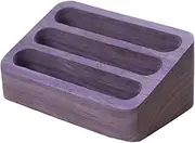 [Generic] Business Card Holder - Desktop Card Display Rack, Vertical Wooden Card Holder | Business Card Holder Multiple Business Card Display Rack, Thick Outdoor Organizer for Men and Women, 4.53 x 2.76 x 1.89