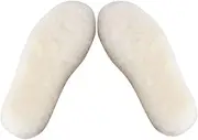 minkissy 1 Pair Warm Fuzzy Insoles for Men Winter Boot Insoles Comfortable Sheep Inserts Skin Friendly Practical Design for Cold Weather Footwear