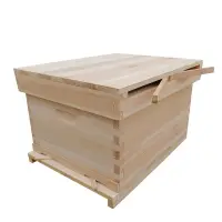 在飛比找樂天市場購物網優惠-蜂箱 蜜蜂蜂箱十框不煮蠟杉木平箱中蜂意蜂巢箱桶全套專用養蜂工