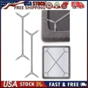 Bed Sheet Holder Straps Adjustable Crisscross Grippers Keeps Sheets in Place Gry