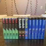 Sony, Scotch, & RCA T-120 6 Hrs VHS 13 VCR Tapes Pack Sealed New