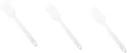 LABRIMP 3pcs Flexible Silicone Fork for Kitchen Heat Resistant Sturdy for Cooking Salad Pasta Noodles Large Practical Fork Tool