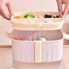 Large Capacity Pills Storage Box Plastic Storage Container Storage