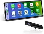 YEEHUNG 12.3 Inch Ultra-Thin Linux Screen for BMW 3 Series F30 2012-2017 NBT CIC, Supports CarPlay and Android Auto Using OEM Bluetooth Calling Function, and Comes with a 720P Reverse Camera