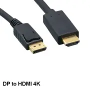3' DisplayPort 1.2 to HDMI 1.4 Cable Male/Male 28AWG GoldPlated Connector 4K HD