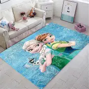 Impression 3d Congel Elsa & anna Tapis Enfants Chambre Tapis de sol Zone Tapis Anti-drapant Maison Salon Antidrapant D #