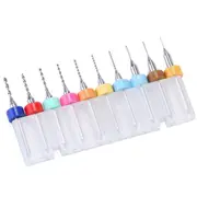 Carbide Micro Twist Drill Bits Tungsten Rotary Tool 10x - 0.1-1.0MM 0.3-1.2MM