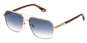 Police SPLQ85 NEW CROSSROADS 4 0300 Men's Sunglasses Gold Size 58