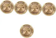 Kisangel 5pcs Accurate Barometer Home Dial Display Air Pressure Gauge Portable Weather Tool Hygrometer Thermometer