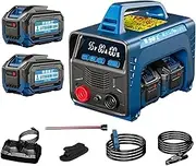 Cordless Welding Machine,MMA ARC 160A Battery Powered Welder Machine with LED Display,Portable Spot Welder,Digital IGBT Inverter Stick Welder, Hot Start Portable Stick/Flux Core Welder(4 Battery)