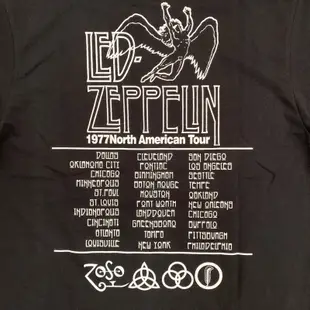 Led ZEPPELIN USA TOUR 1997 T 恤黑色 KAOS 錶帶