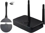 Peakloong Wireless -Compatible Video Transmitter Receiver 5G/2.4G Type-C Wireless Screen Projector 1080P Support 100M Distance