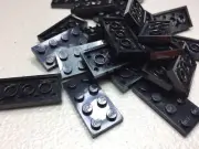 LEGO 2x4 Plates Black LOT OF 25 - NEW - 3020