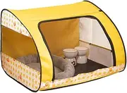Indoor Cat Playpen | Indoor Cat Area | Cat Exercise, Stable Nesting House with Breathable Mesh, Multifunctional Cat Birthing Box with Zipper for Dogs, Small Pets