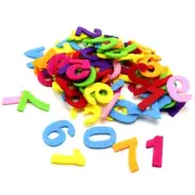 100pcs Mixed Color Cut-outs Felt Number 0-9 for Kids DIY Craft 1" Non-Woven