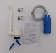 Kit Tap + Pump + 2 INOX Clamps for 12V Caravan, Motorhome, Camper Sink (ELEGAND)